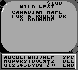 Jeopardy Teen Tournament screenshot 3 for GameBoy